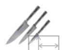 SBA-0220/K Набор из 3 ножей "Samura Bamboo" (10, 23, 85), AUS-8
