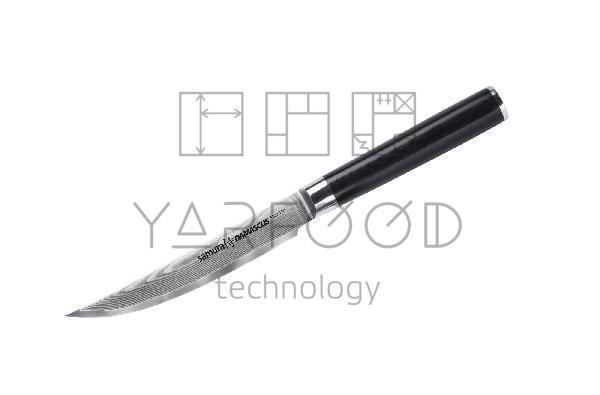 SD-0031/K Нож кухонный "Samura DAMASCUS" для стейка 120 мм, G-10, дамаск 67 слоев