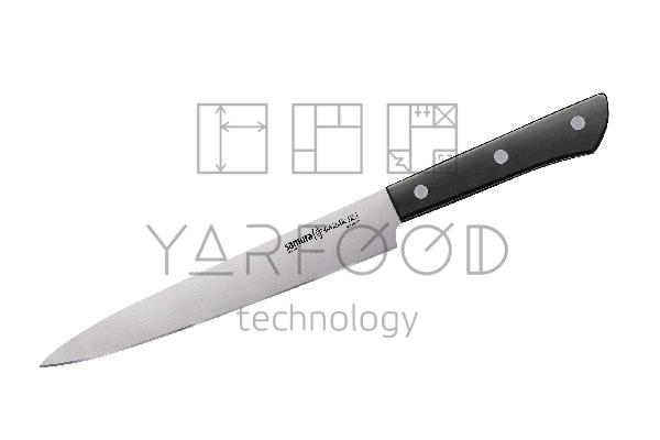 SHR-0045B/K Нож кухонный "Samura HARAKIRI" для нарезки 196 мм, корроз.-стойкая сталь, ABS пластик