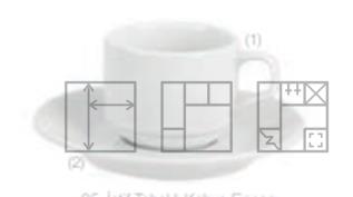 Чашка кофейная, стопируемая, 90мл, Белый