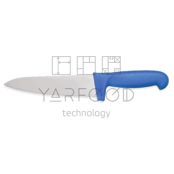 Нож поварской 25 см HACCP, цвет ручки - синий