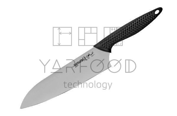 SG-0095/K Нож кухонный "Samura GOLF" Сантоку 180 мм, AUS-8
