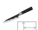 SBL-0023C/K Набор: нож кухонный "Samura BLACKSMITH" универсальный 162 мм, гвоздичное масло, салфетка