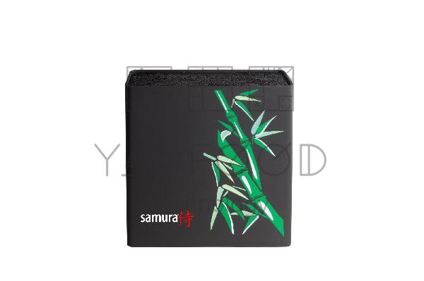 KBH-101BB/K Подставка универсальная для ножей "Samura",230x225x82мм, пластик(черная, зеленый бамбук)