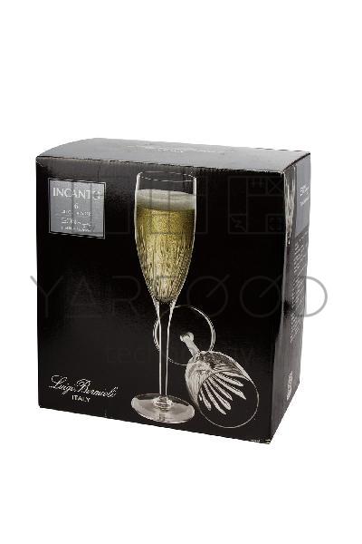 Набор бокалов для шампанского и игристых вин Incanto  200 мл, h= 23 см, d=7 см, хрустальное стекло, 6 шт.