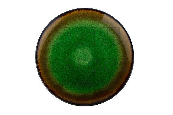 тарелка плоская зеленая   27 см, Fervido