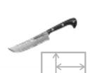 SU-0085D/K Нож кухонный "Samura SULTAN" Шеф 164 мм, G-10, дамаск 67 слоев