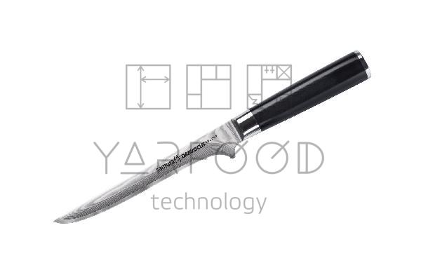 SD-0063/K Нож кухонный "Samura DAMASCUS" обвалочный 165 мм, G-10, дамаск 67 слоев