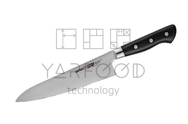 SP-0085/K Нож кухонный "Samura Pro-S" Шеф 200 мм, G-10