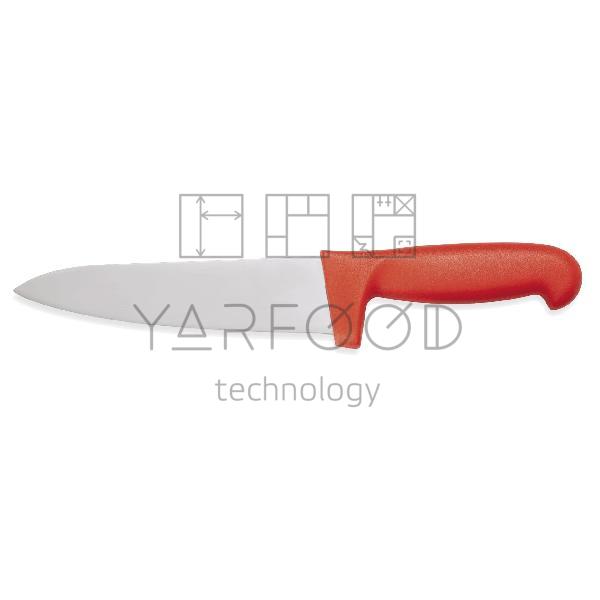 Нож поварской 18 см HACCP, цвет ручки - красный