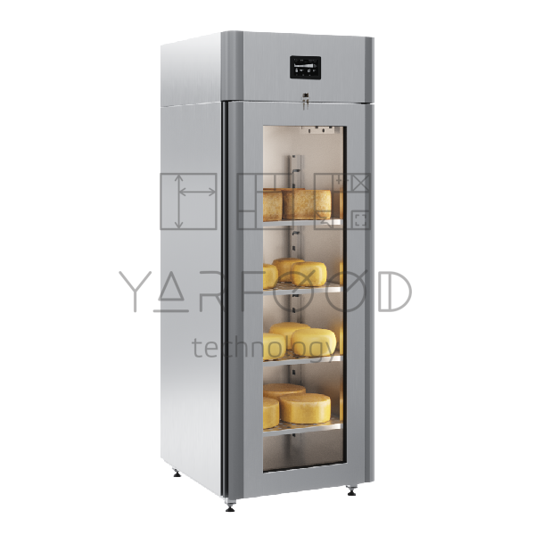 Шкаф холодильный POLAIR CS107 Cheese (со стеклянной дверью)