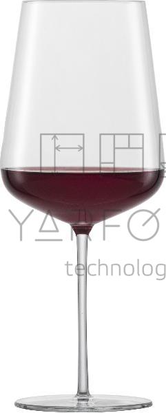 Бокал для красного вина 742 мл, h 24,5 см, d 10 см, VERVINO