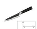 SP5-0023C/K Набор: нож кухонный "Samura SUPER 5" универсальный 162 мм, гвоздичное масло, салфетка