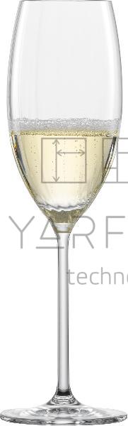 Бокал для шампанского, h 240 мм., d 74 мм., 288 мл., PRIZMA