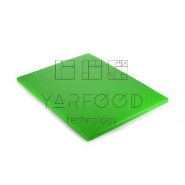 Доска разделочная пластик MVQ 45х30 зеленая 