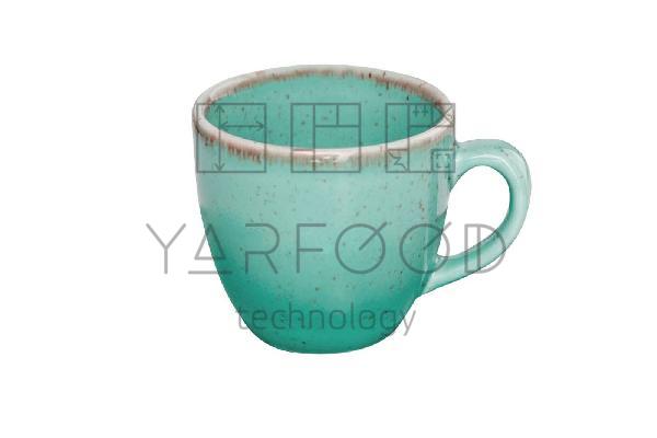 Чашка кофейная 90 мл фарфор цвет бирюзовый Seasons