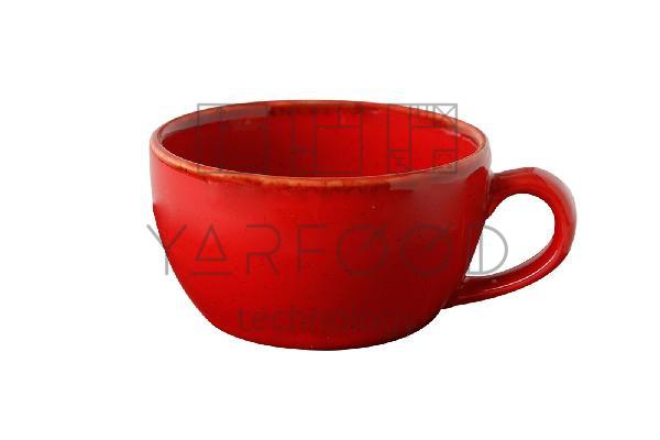Чашка 250 мл фарфор цвет красный Seasons