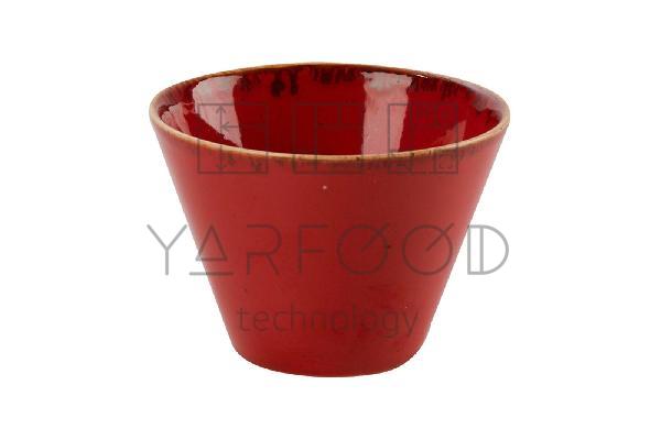 Чаша коническая d 12 см h 8 см 400 мл фарфор цвет красный Seasons
